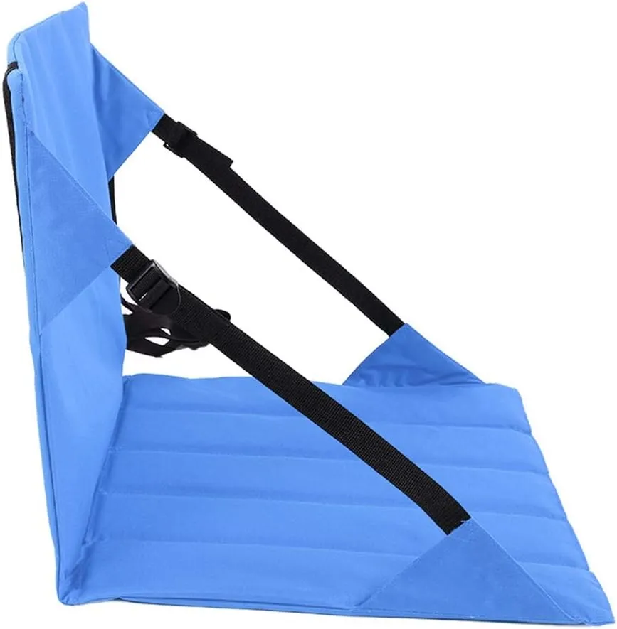 Stadium Seats with Back Support, Bleacher Chairs with Back and Cushion Folding Oxford Mesh Back Pocket, Bleacher Seat Cushion for Sporting Events and Outdoor Concerts