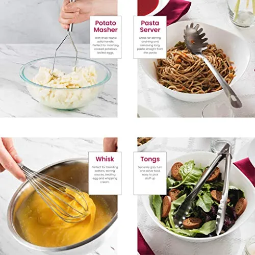 Stainless-Steel 10-piece Utensil Set