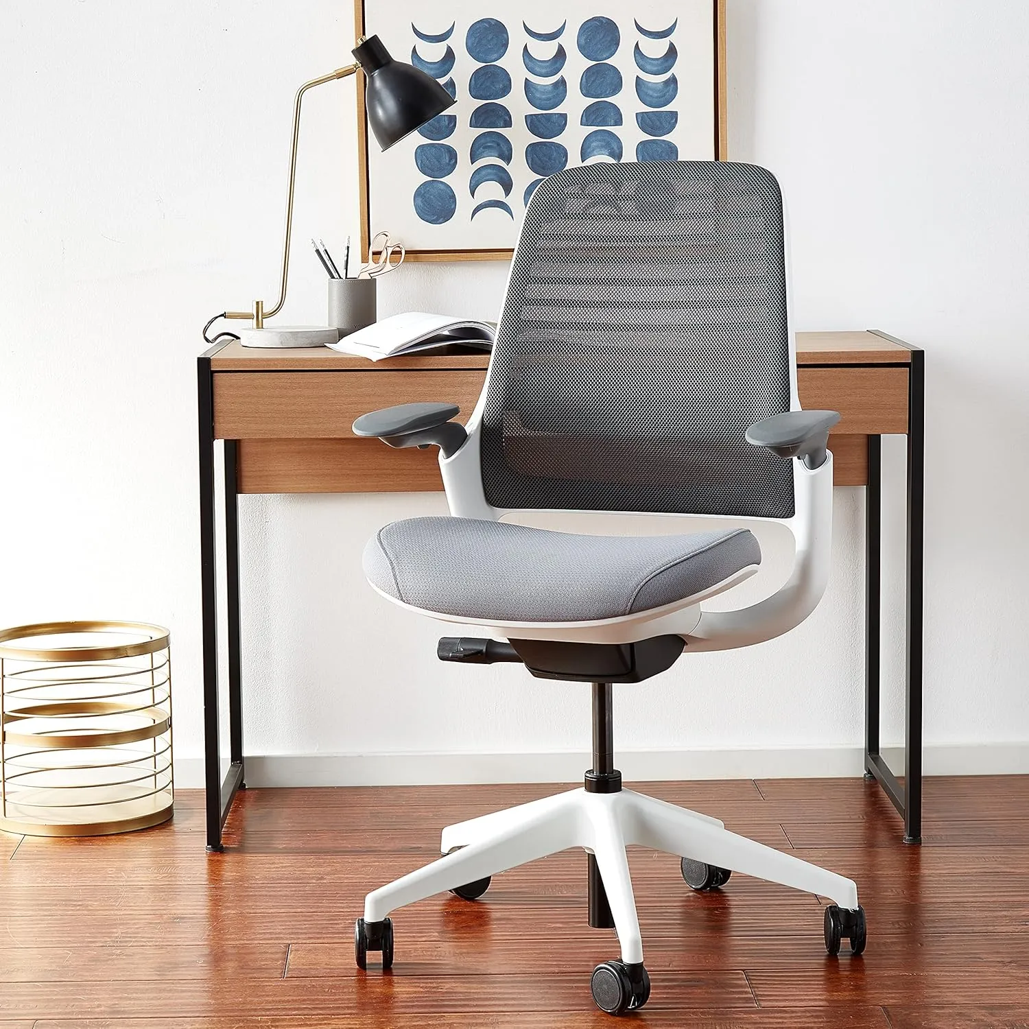 Steelcase Series 1 Office Chair, Carpet Casters, Grey