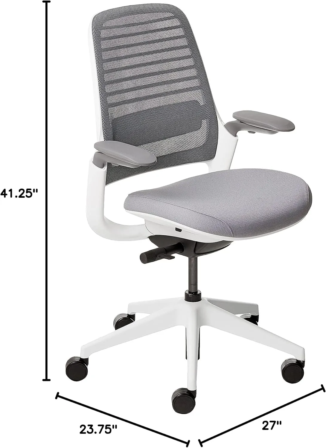 Steelcase Series 1 Office Chair, Carpet Casters, Grey
