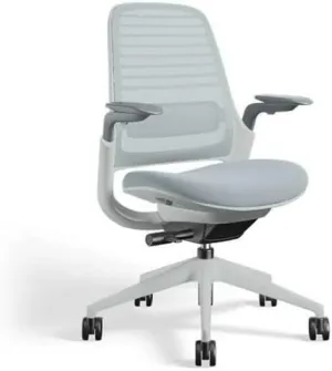 Steelcase Series 1 Office Chair, Seagull Frame (Carpet Casters, Nickel)