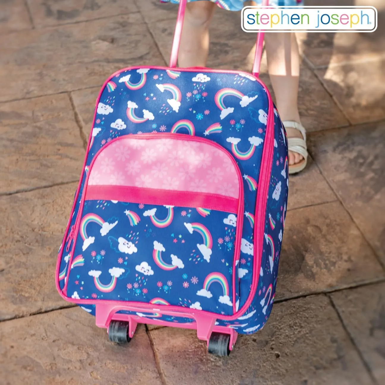 Stephen Joseph Kids' Luggage, Turquoise Floral, One Size
