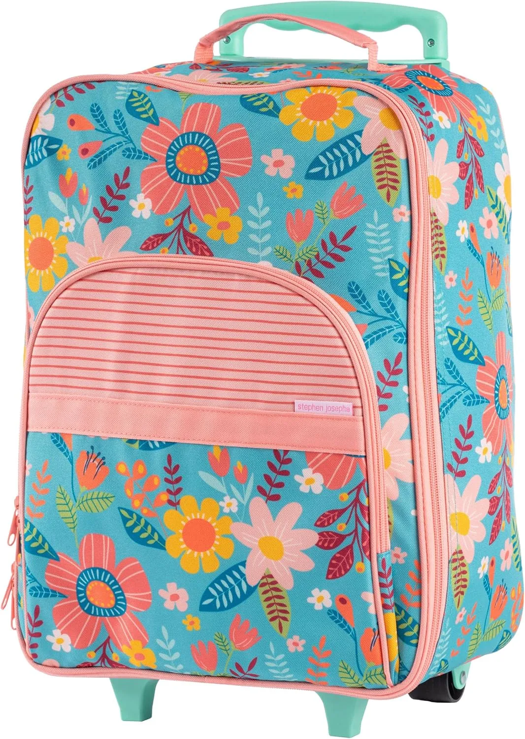 Stephen Joseph Kids' Luggage, Turquoise Floral, One Size