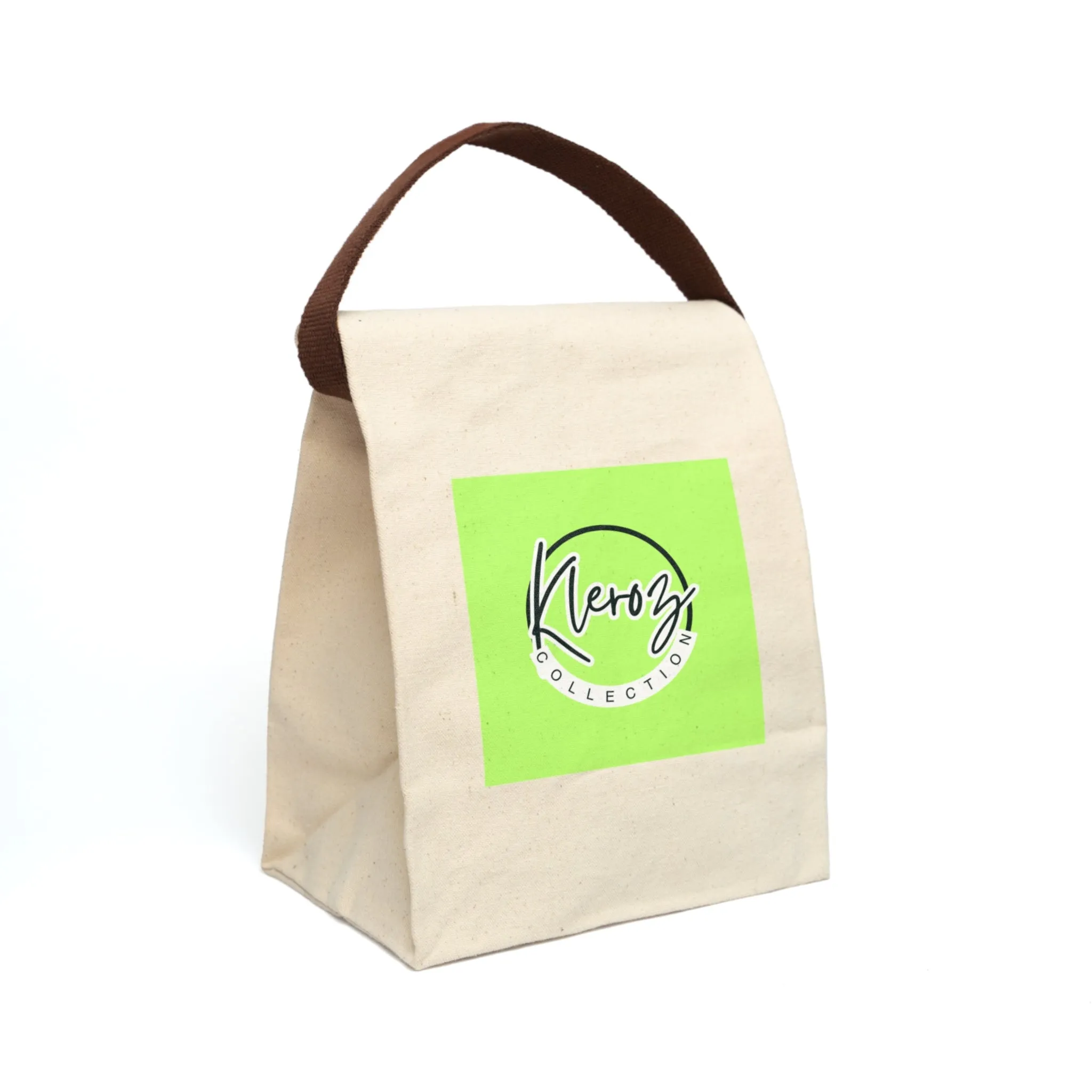 Stylish Canvas Lunch Bag with Strap - Kleroz Collection