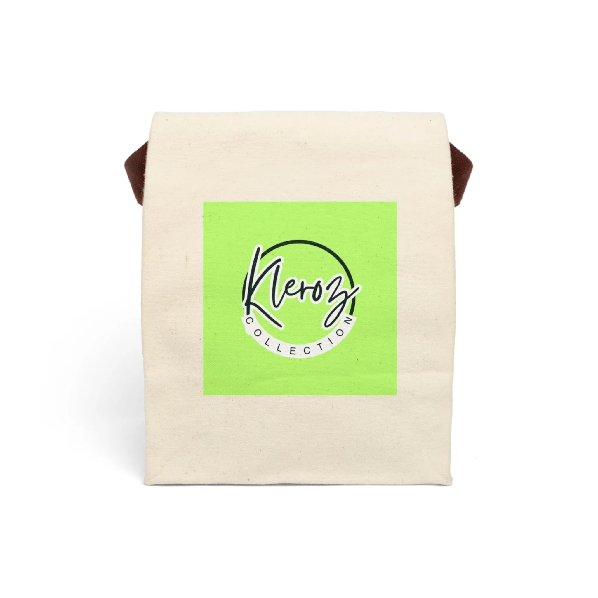 Stylish Canvas Lunch Bag with Strap - Kleroz Collection