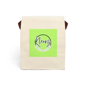 Stylish Canvas Lunch Bag with Strap - Kleroz Collection