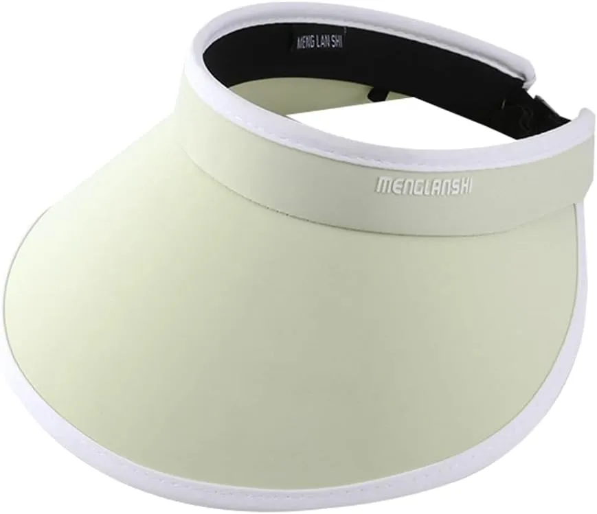 Sun Visor Hats for Women Ponytail Large Brim Summer Beach Hat UPF 50  UV Protection Packable Sun Cap for Travel