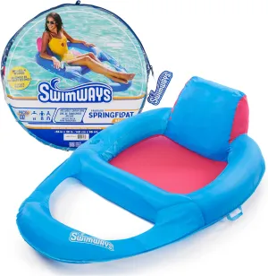 SwimWays Spring Float Canopy Recliner Chair