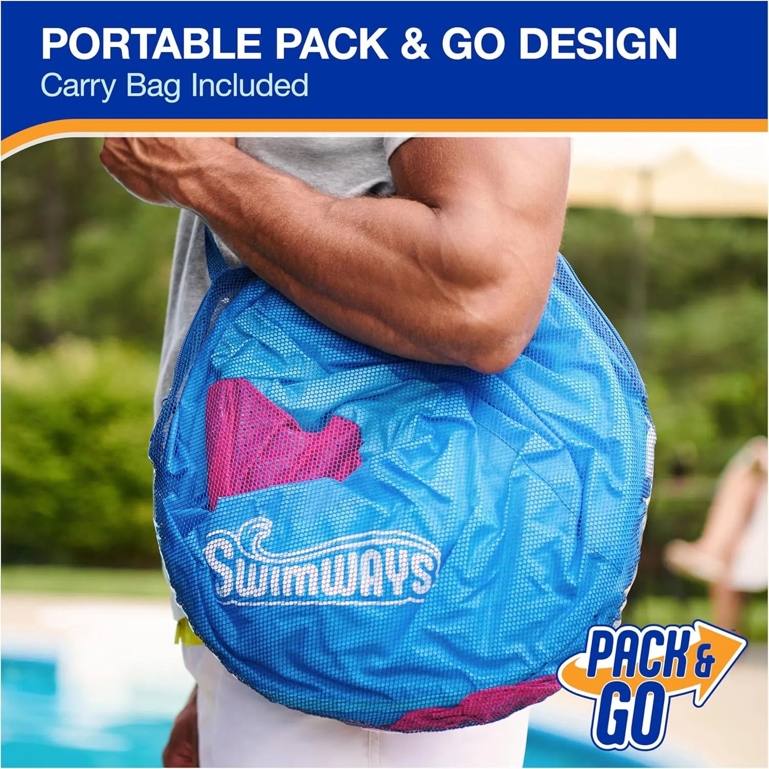 SwimWays Spring Float Canopy Recliner Chair