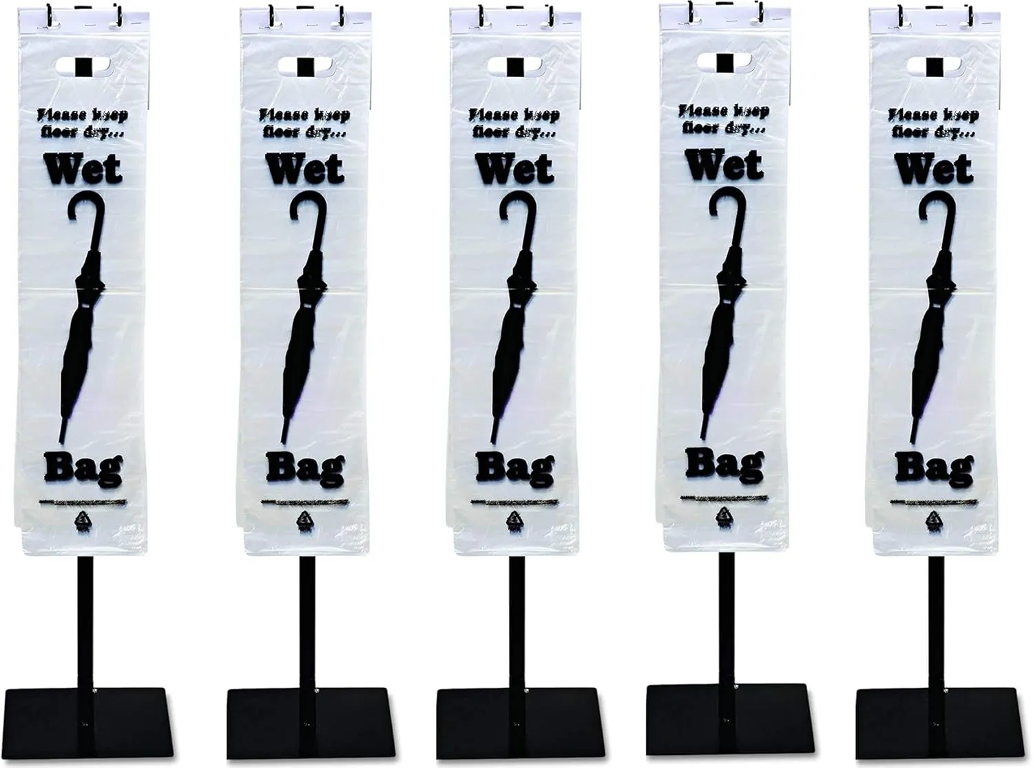 Tatco 57010 Wet Umbrella Bag, 7w x 31h, Clear, 1000/Box
