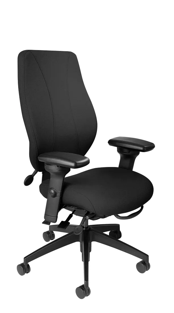 tCentric Hybrid with Upholstered Backrest and Seat Midnight Black