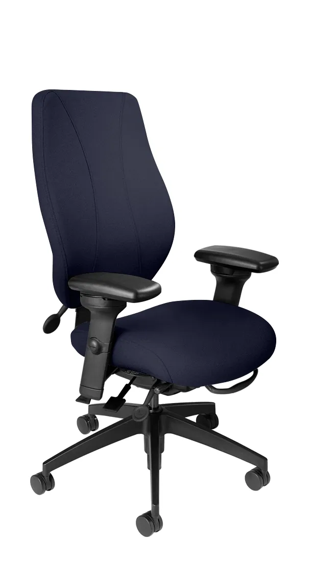 tCentric Hybrid with Upholstered Backrest and Seat Midnight Black