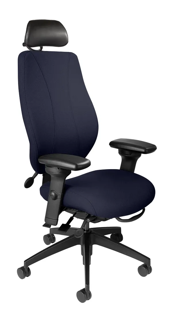 tCentric Hybrid with Upholstered Backrest and Seat Midnight Black