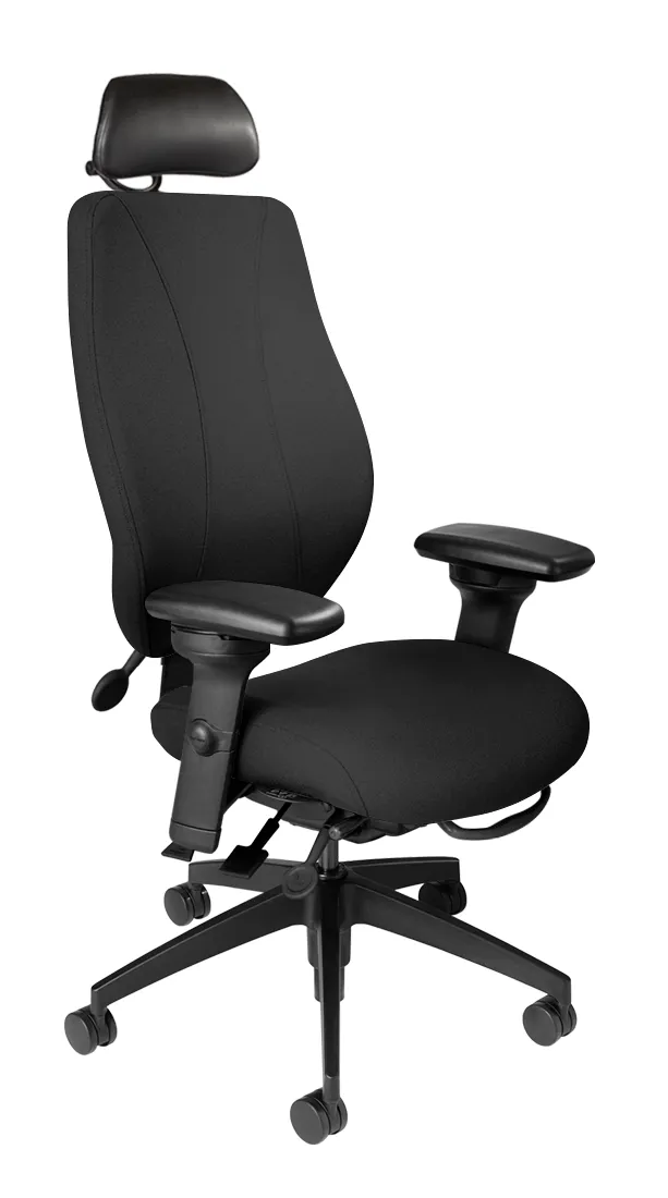 tCentric Hybrid with Upholstered Backrest and Seat Midnight Black