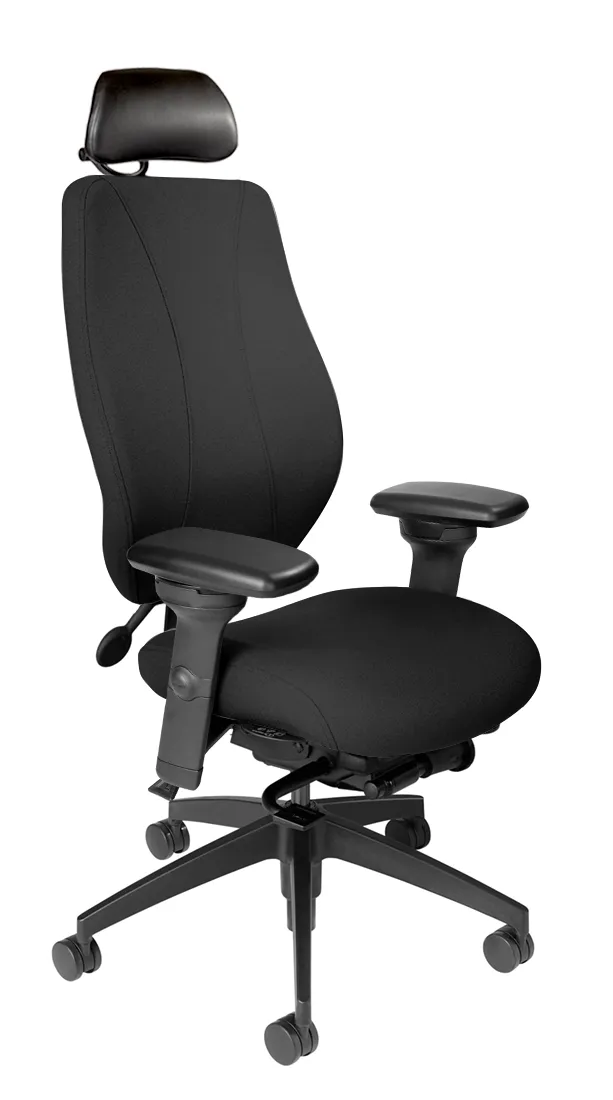tCentric Hybrid with Upholstered Backrest and Seat Midnight Black