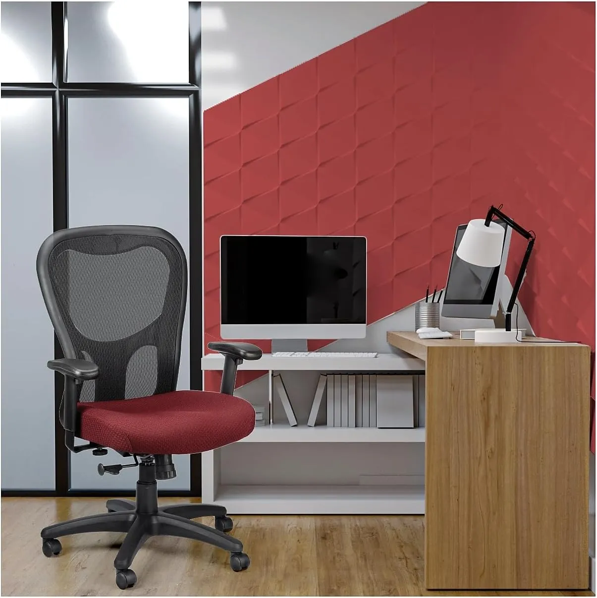 Tempur-Pedic TP9000 Mesh Swivel Task Chair, Burgundy