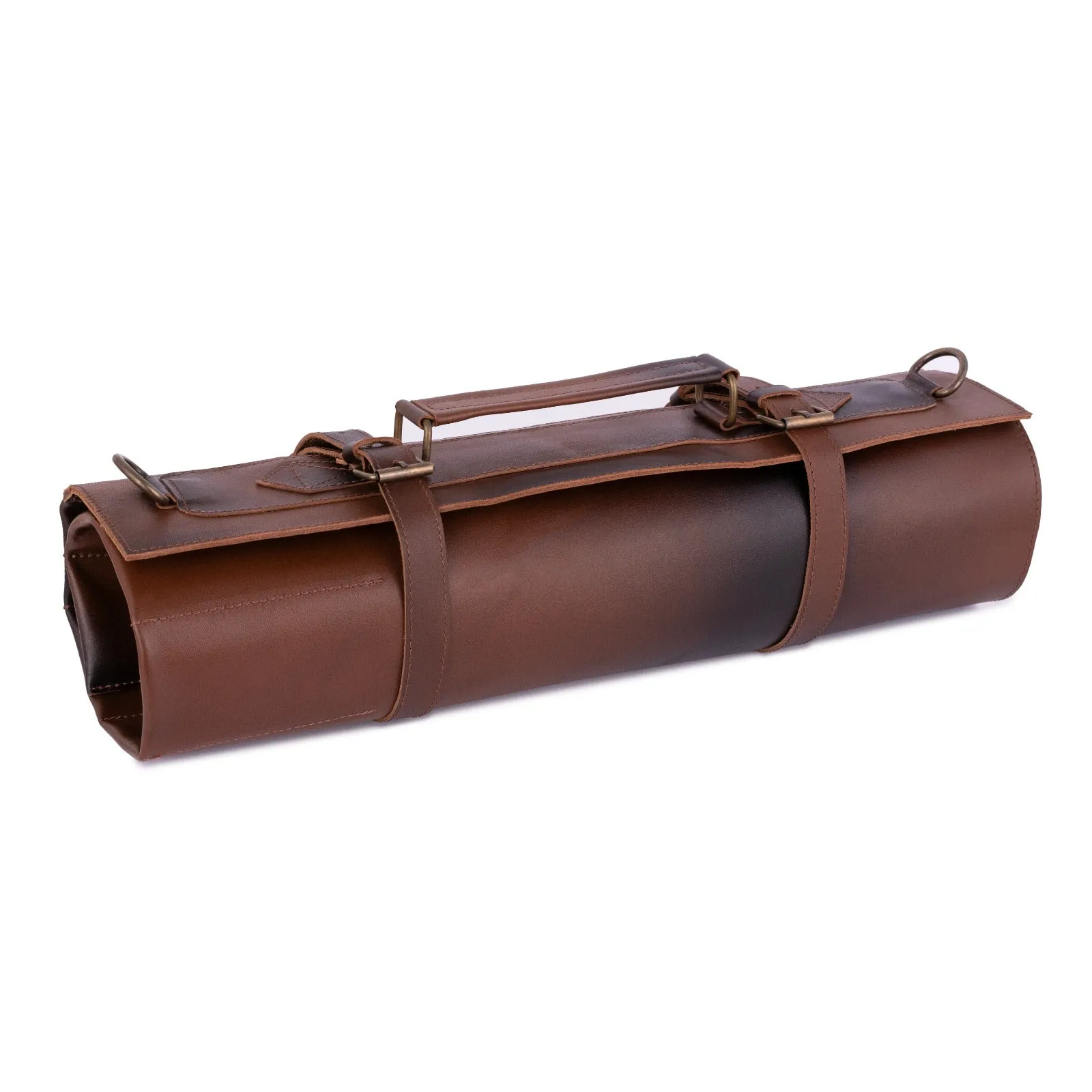 The East Sussex 5 Pocket Full Grain Handmade Leather Knife Roll