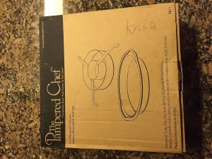 The Pampered Chef Nonstick Cake Pan Set with Bonus Checkerboard Insert