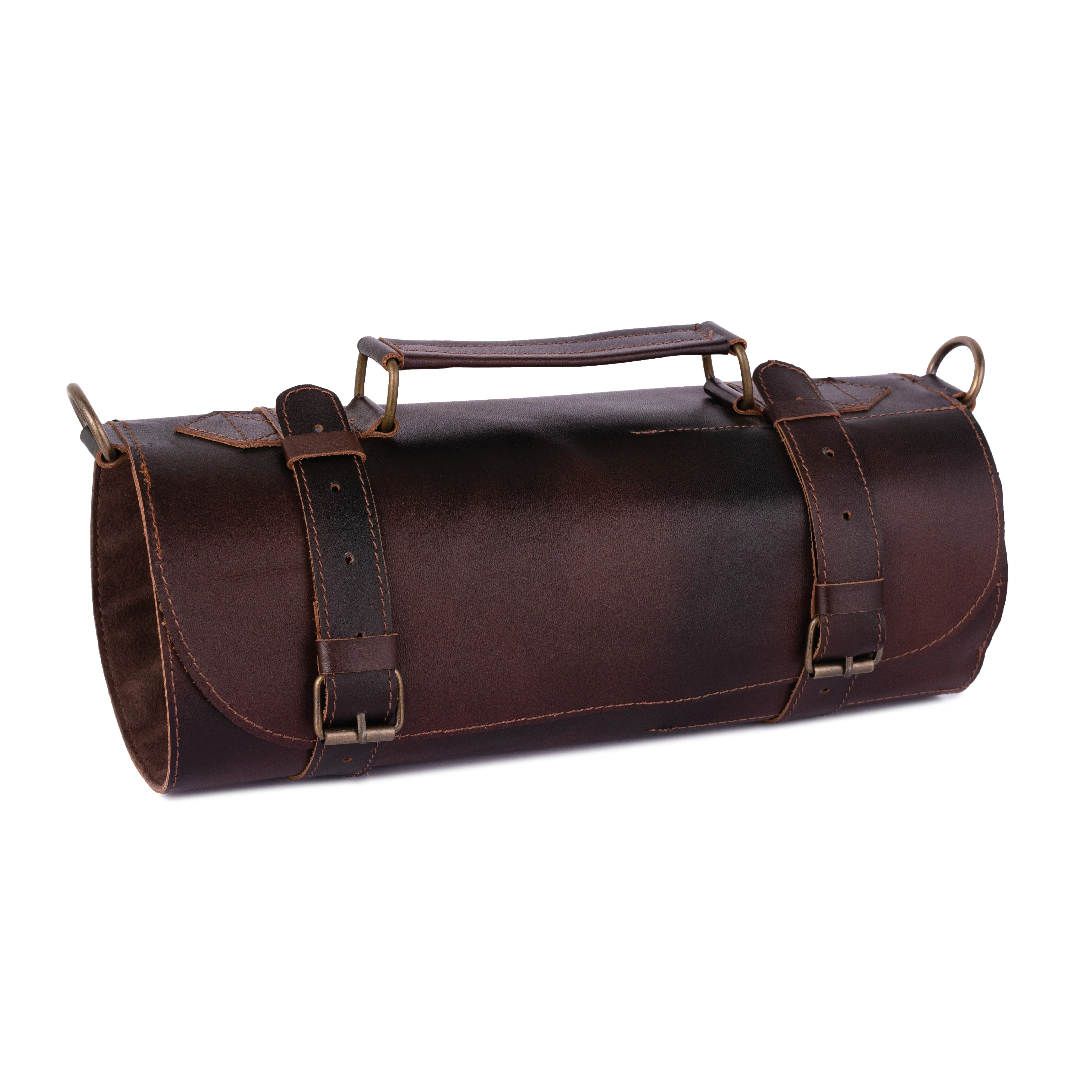 The West Midlands Vintage Style Handmade Full Grain Leather 7 Pocket Chef Bag