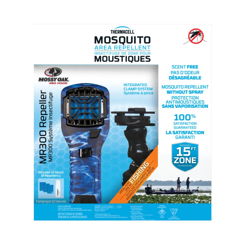 Thermacell MR300 Portable Mosquito Repeller - Mossy Oak Fish Pack w/Clamp