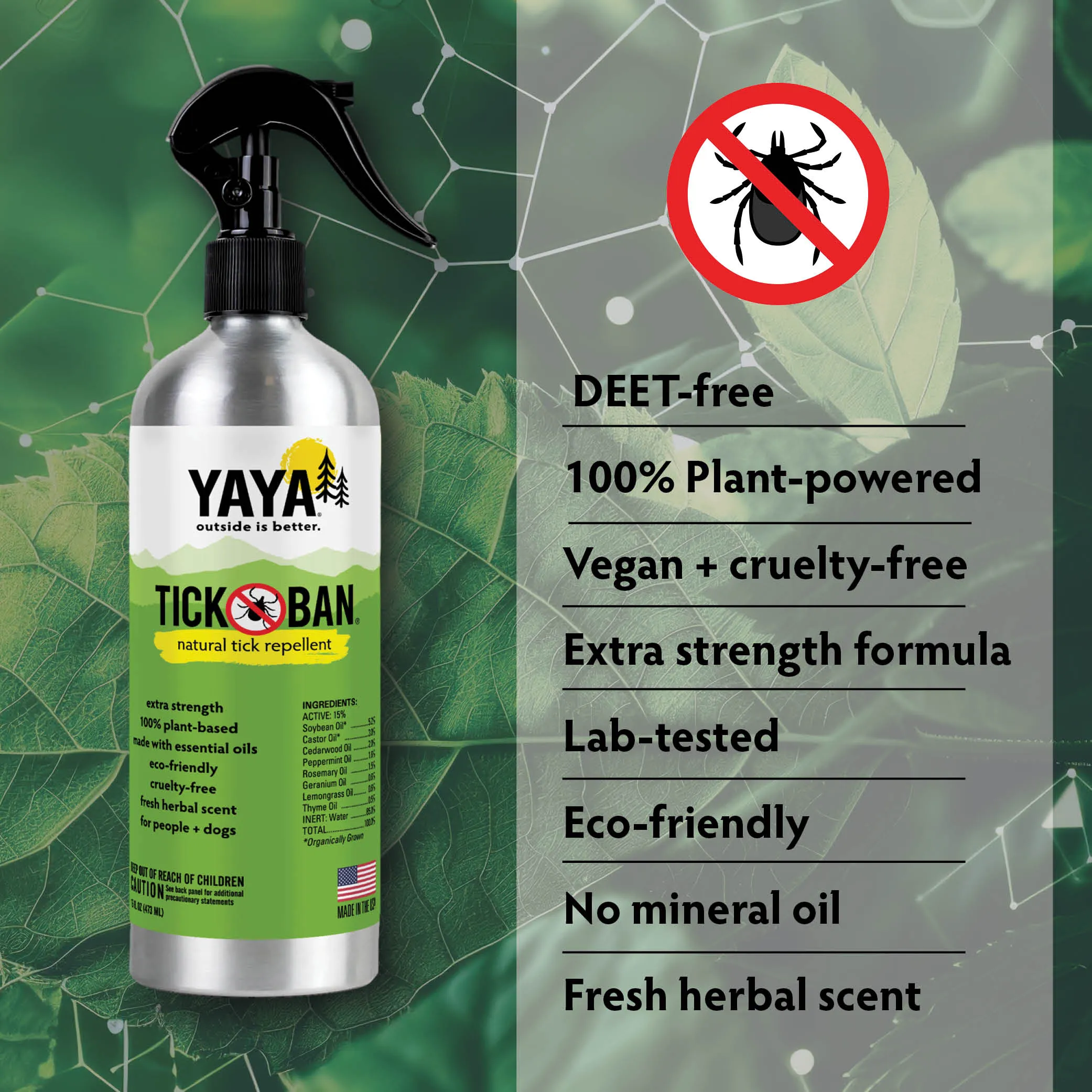 TICK BAN® 16 oz All-Natural Tick Repellent 2-Pack