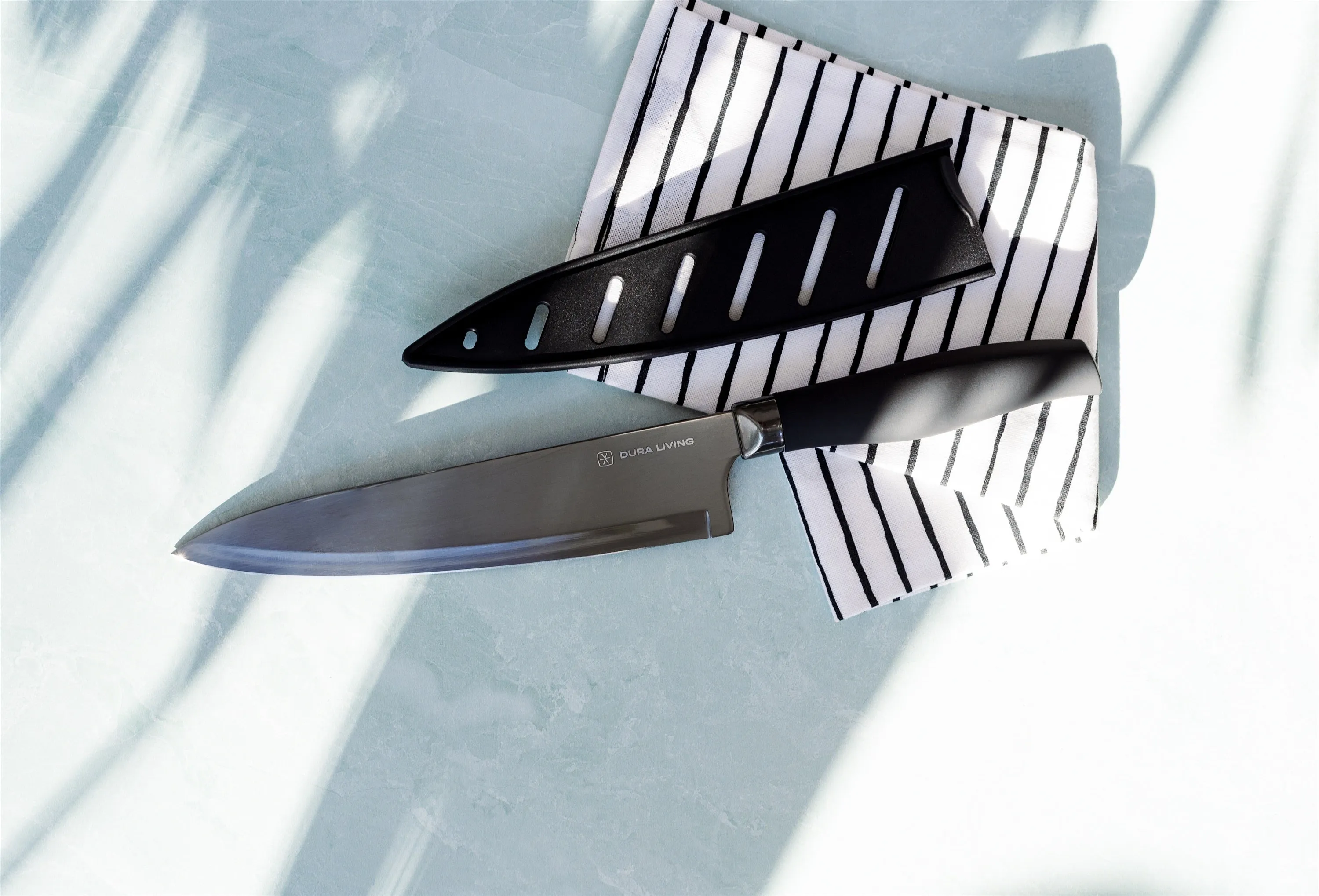 Titan 3-Piece Kitchen Knife Set - Black by Dura Living