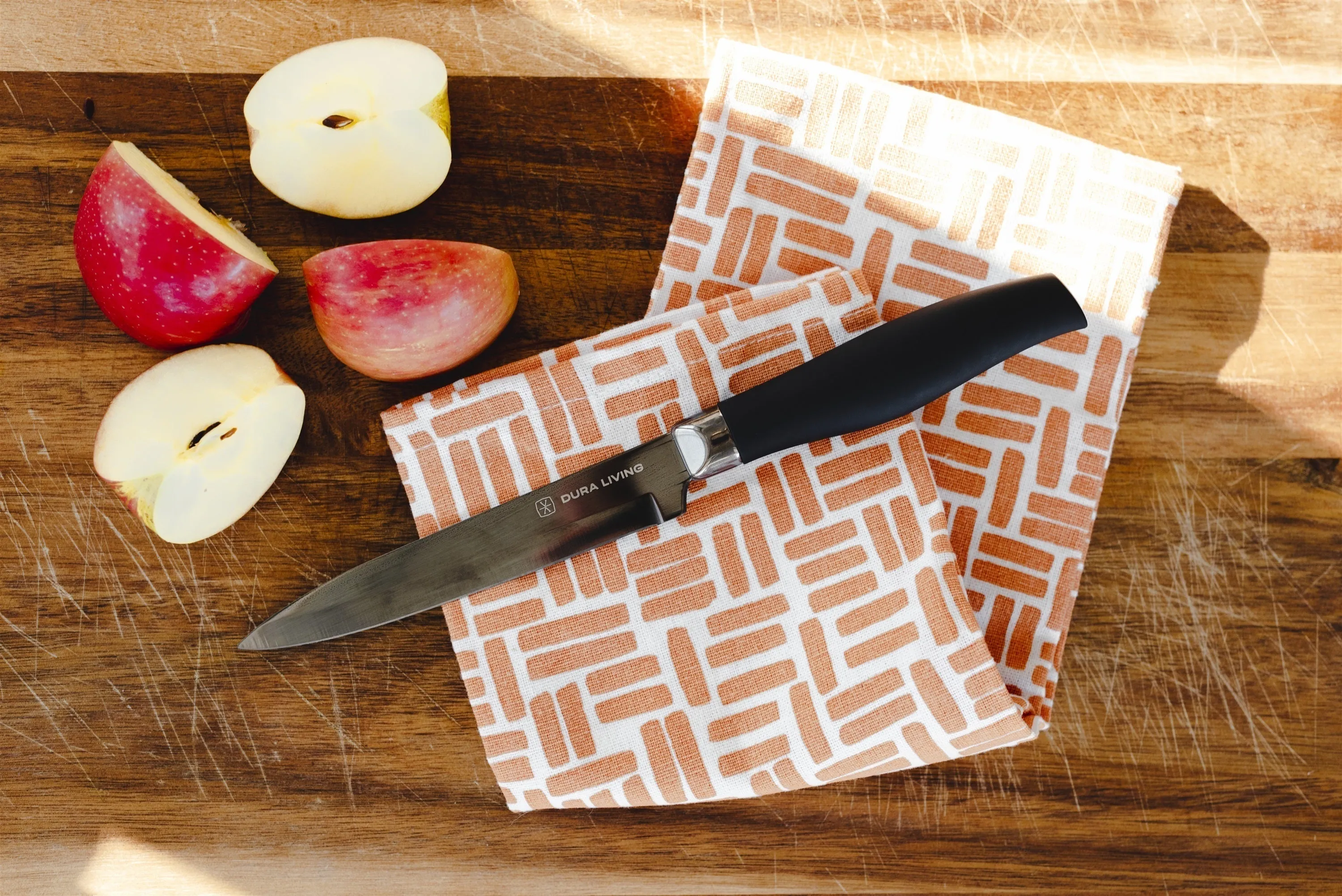 Titan 3-Piece Kitchen Knife Set - Black by Dura Living