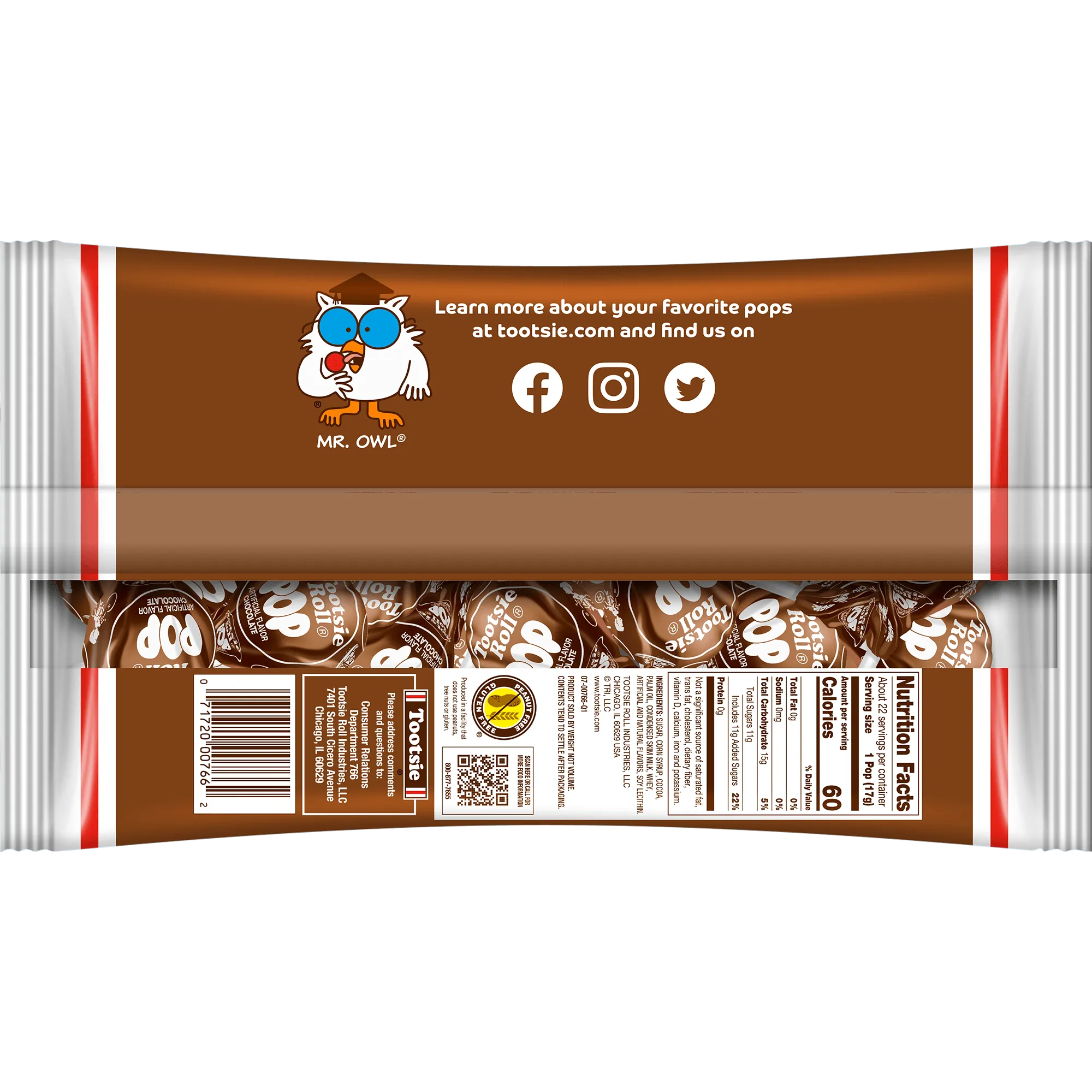 Tootsie Pops Chocolate Flavor (13.2 oz. / 22 ct. Bag)