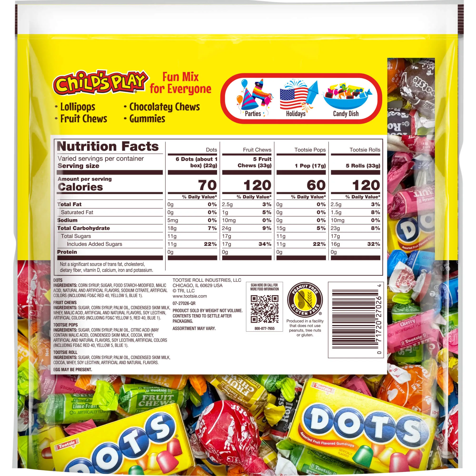 Tootsie Roll Assorted Child's Play  (26 oz. Bag)