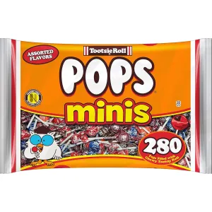 Tootsie Roll Pops Original Fruity Lollipop with Chocolatey Center – Individually Wrapped Lollipop Candy - Peanut Free, Gluten Free - 280 Count, 50.37 oz. (Pack of 1)