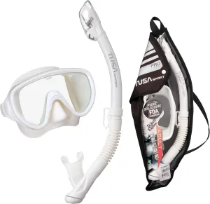 TUSA Sport Adult Serene Mask and Dry Snorkel Combo with Reusable Travel Bag