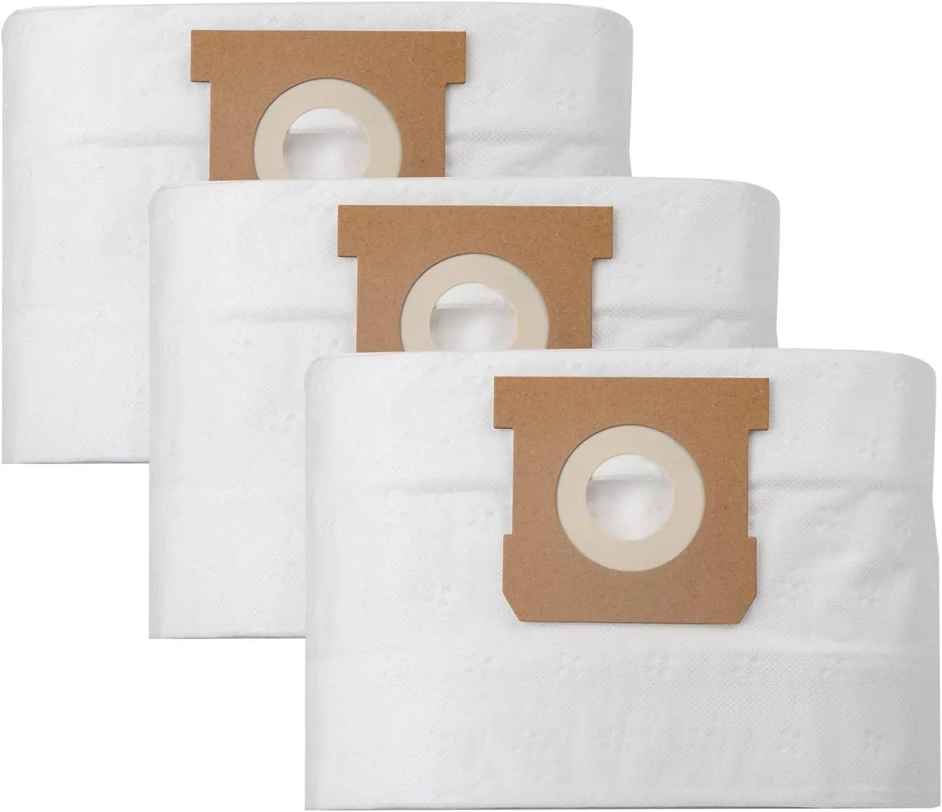 Vacmaster Standard Vacuum Cleaner Bag 3pcs per Pack Fits for Vacmaster 3 Gallon VZA306P 1101 Wet/Dry Vacuum