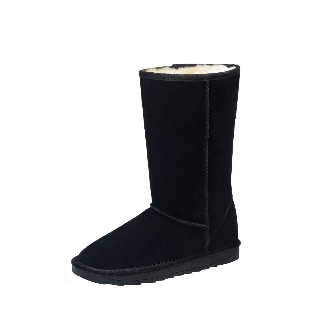 Vepose Women's 987 988 Boots Suede Snow Booties Warm Mid Calf Fashion Classic Knee High Shoes