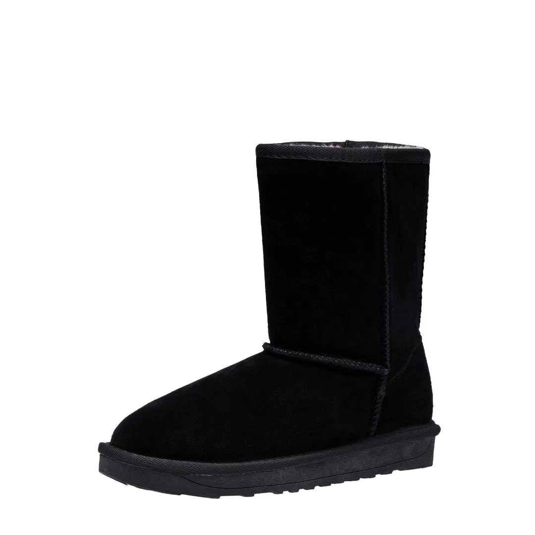Vepose Women's 987 988 Boots Suede Snow Booties Warm Mid Calf Fashion Classic Knee High Shoes