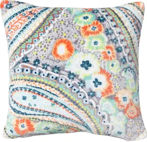 Vera Bradley Women's Decorative Throw Pillow With Removeable Hypoallergenic Insert, Citrus Paisley, One Size