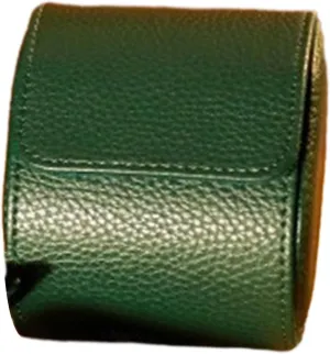 Vintage Leather Watch Holder Box Watch Roll Case Round Buckle Watch Pocket Bag Outdoor Convenient Couple Watch Storage