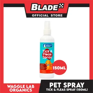 Waggle Lab Organics Tick and Fleas Spray 150ml