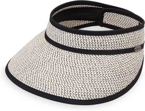 Wallaroo Hat Company Women’s Charlie Sun Visor – Wide Brim, Packable Design and Adjustable Sizing for Medium Crown Sizes