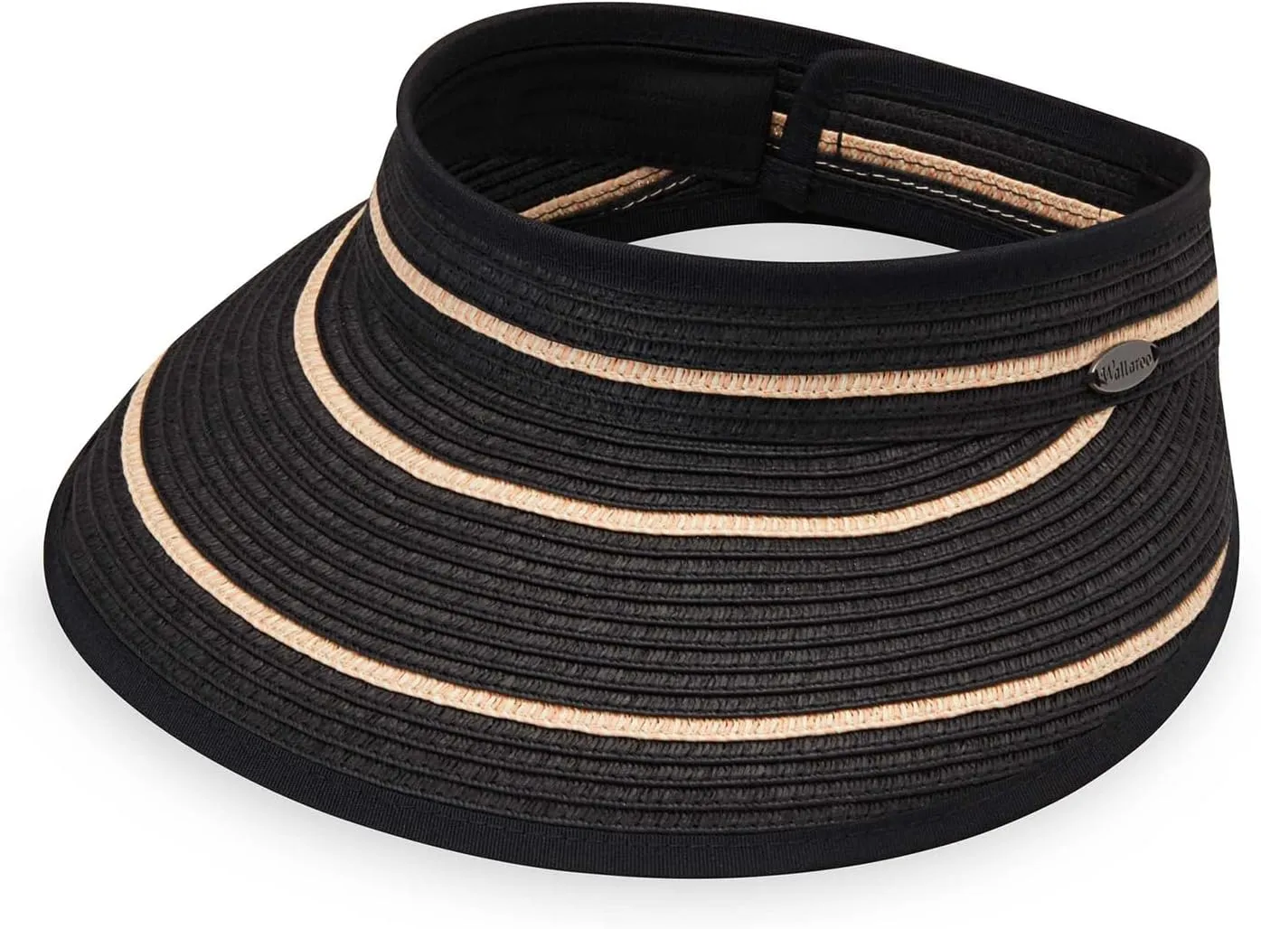Wallaroo Hat Company Women’s Petite Savannah Sun Visor Wide Brim, Packable and Adjustable Sizing for Smaller Crown Sizes