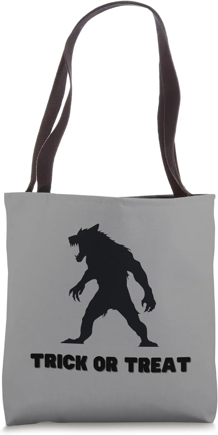 Werewolf Trick or Treat Bag Tote Bag