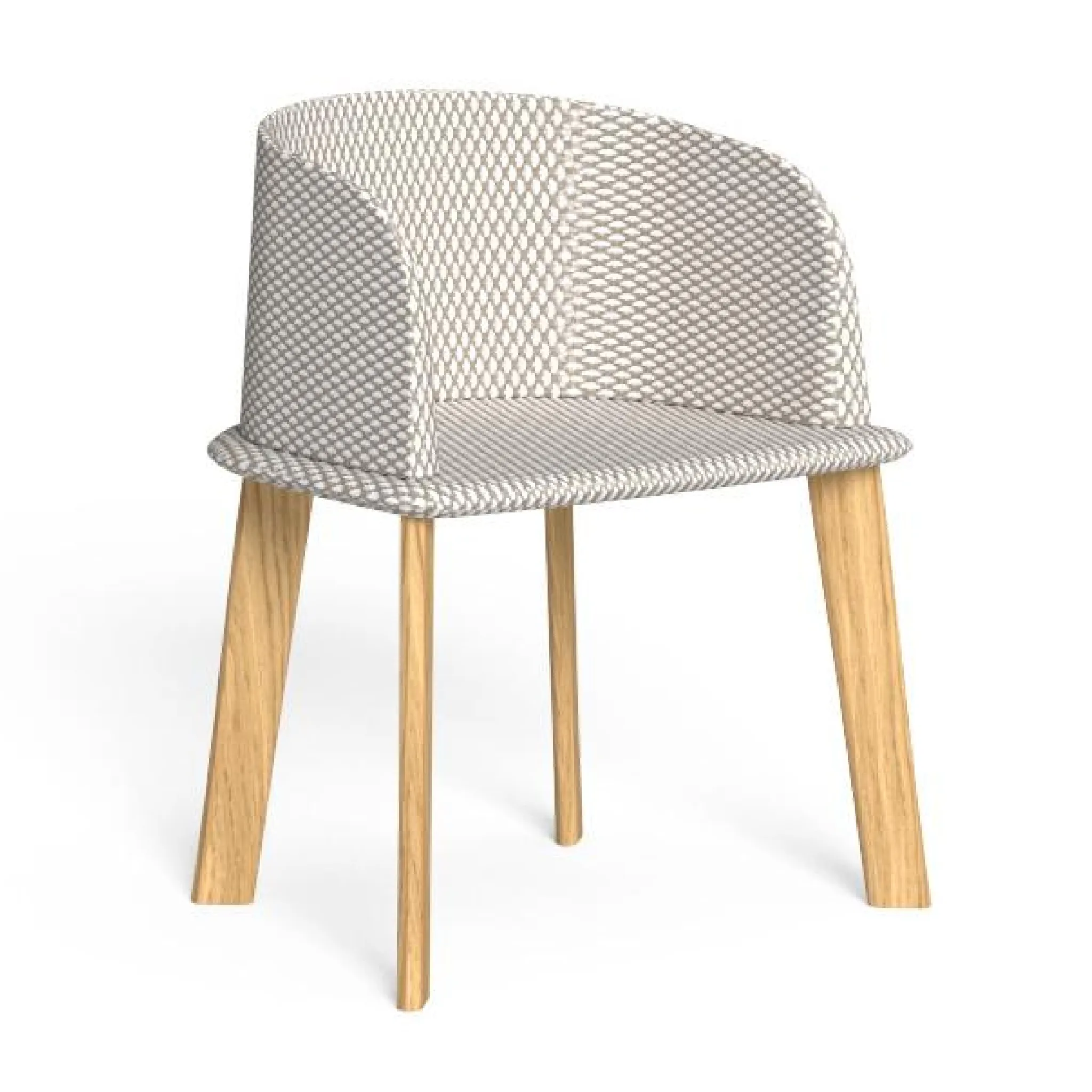 Wood Padded Outdoor Tube Chair | Talenti CleoSoft
