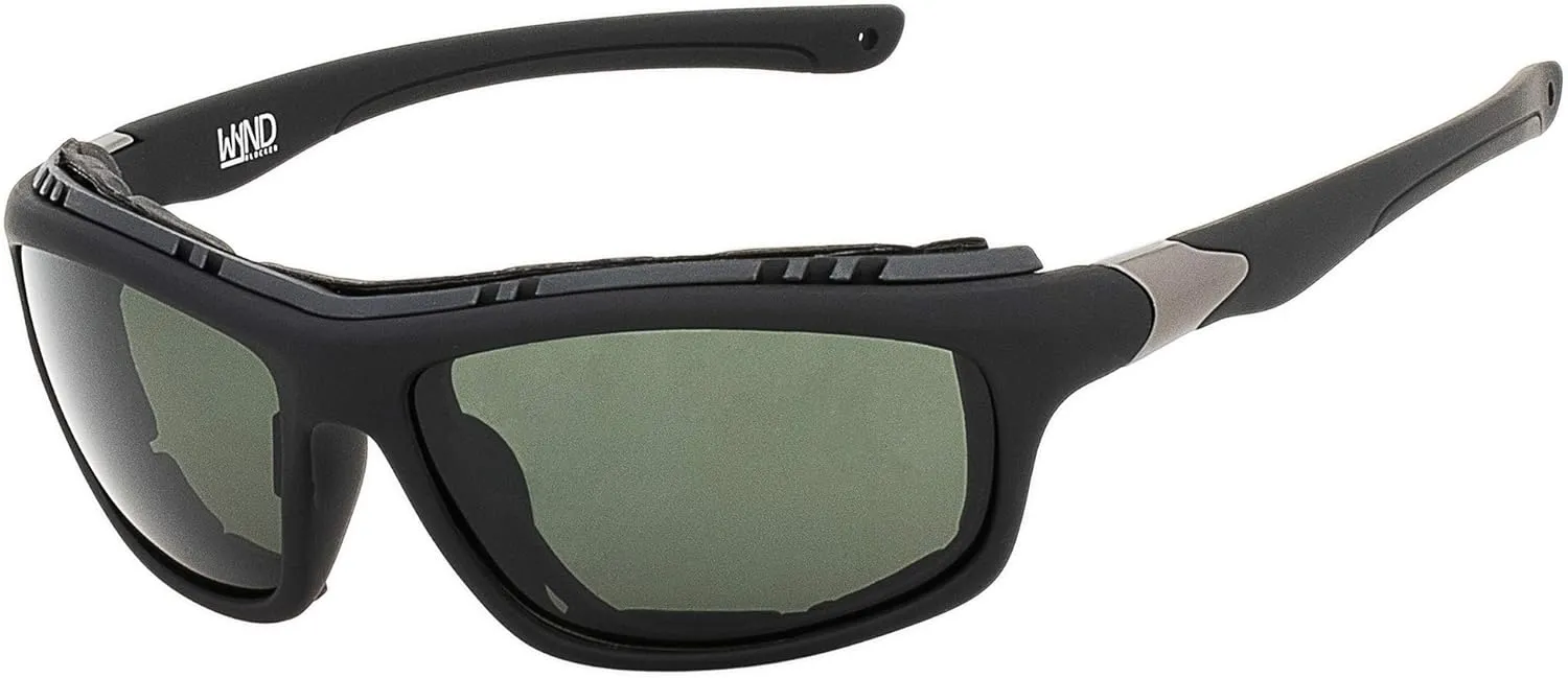 WYND Blocker Polarized Dry Eye Wind Resistant Sunglasses Motorcycle Glasses (Model 335 Polarized)