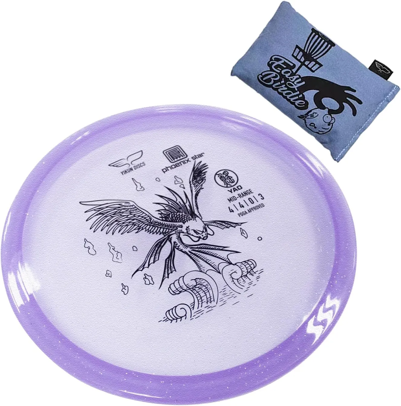 Yikun Disc Golf Hand Drying Bag Dry Your Hands Grip Dry Handbag Disc Golf Accessories with 1pcs for Disc Golf Midrange