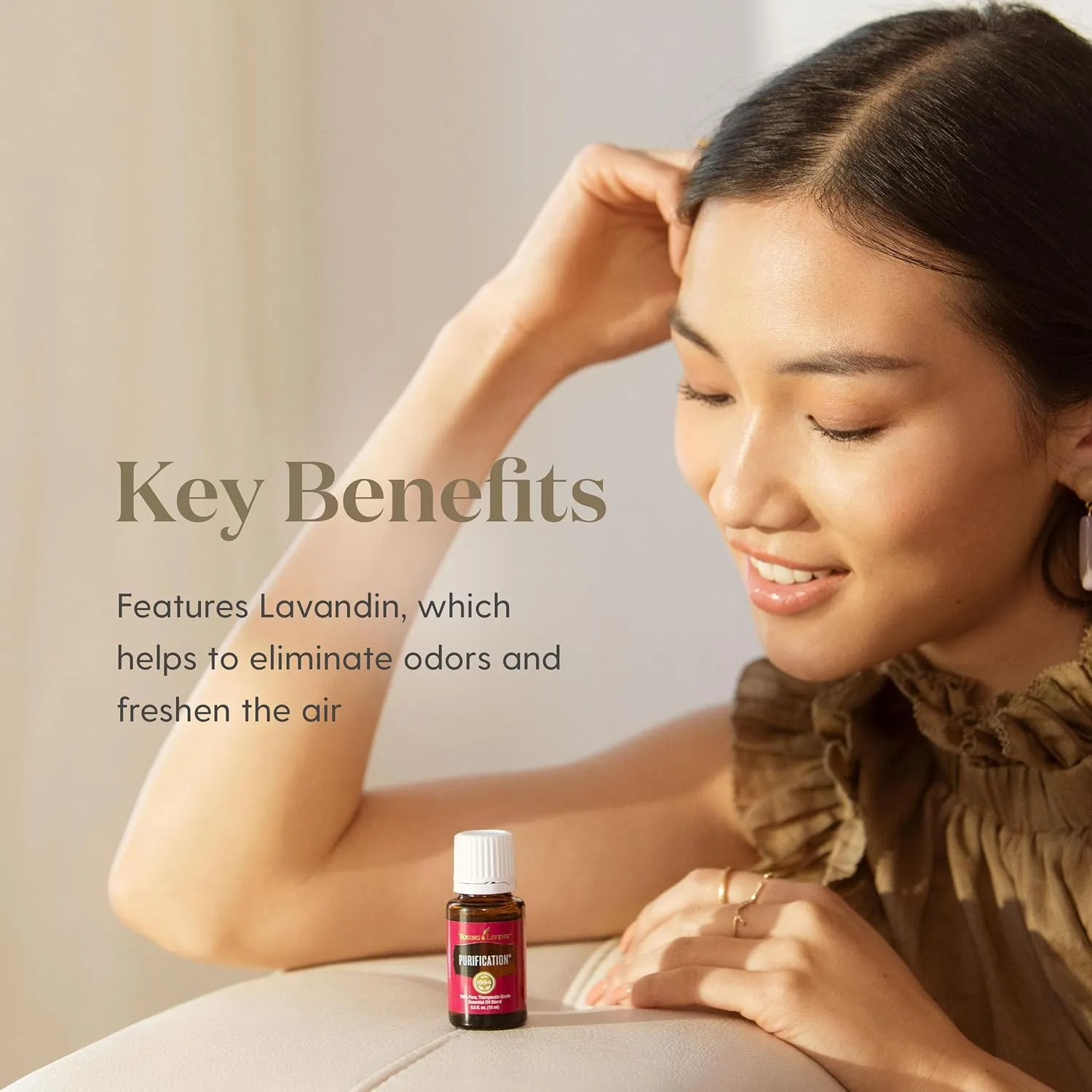 Young Living Purification Essential Oil 15ml | Soothing to Your Skin for Everyday Irritations | Laundry Boosting & Scent Neutralizing | Aromatherapy Diffuser & Freshener for Home