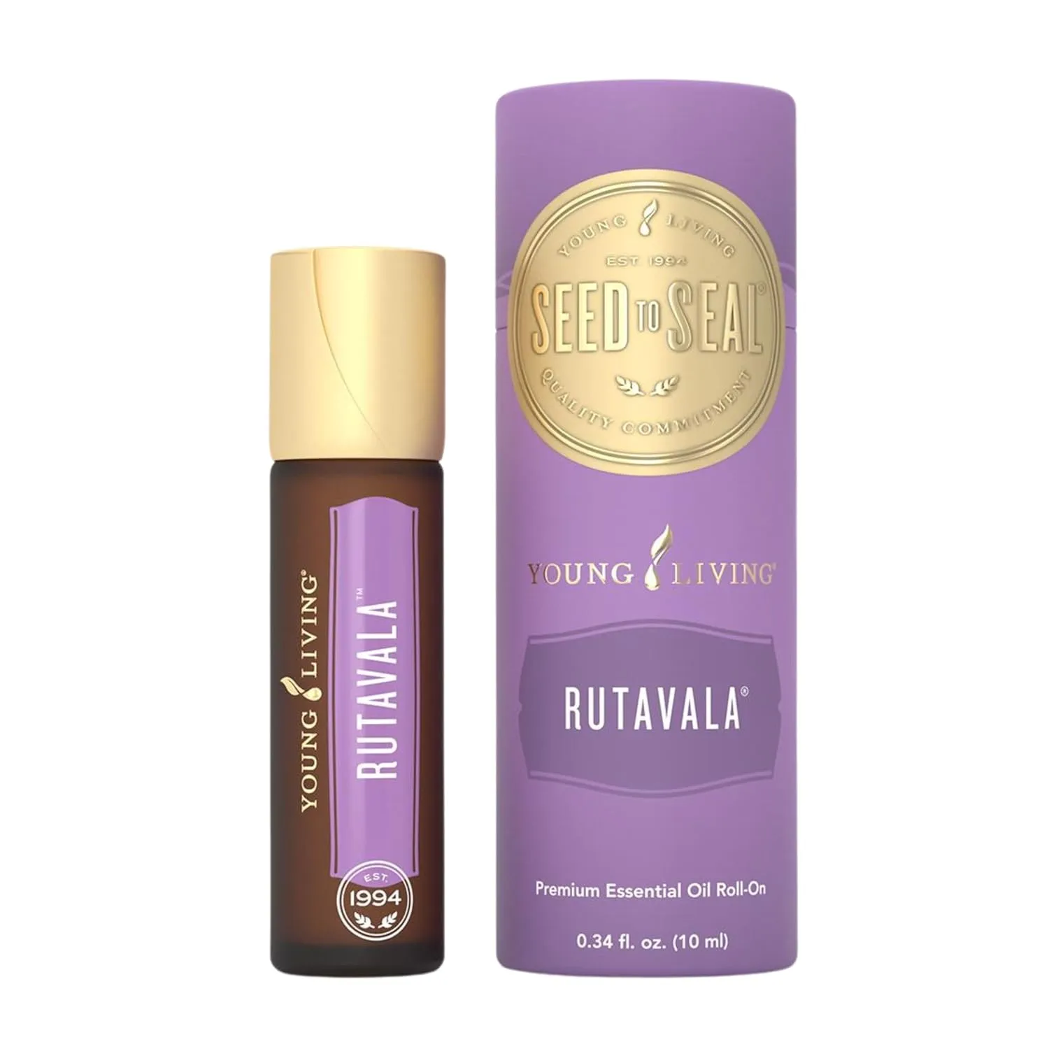 Young Living RutaVaLa Essential Oil Roll-On | 10 ml | Calming Aromatherapeutic Blend of Ruta, Lavender, and Valerian Essential Oils | Ideal for Relaxation and Wind-Down Routines