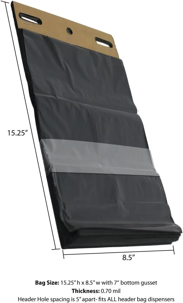 Zero Waste USA® - 3,200 ONEpul® dog waste station refill header bags - Dispense 1 bag at a time with our trademarked pull-strap. Designed to fit any dog waste header stations. (32 headers of 100 bags)