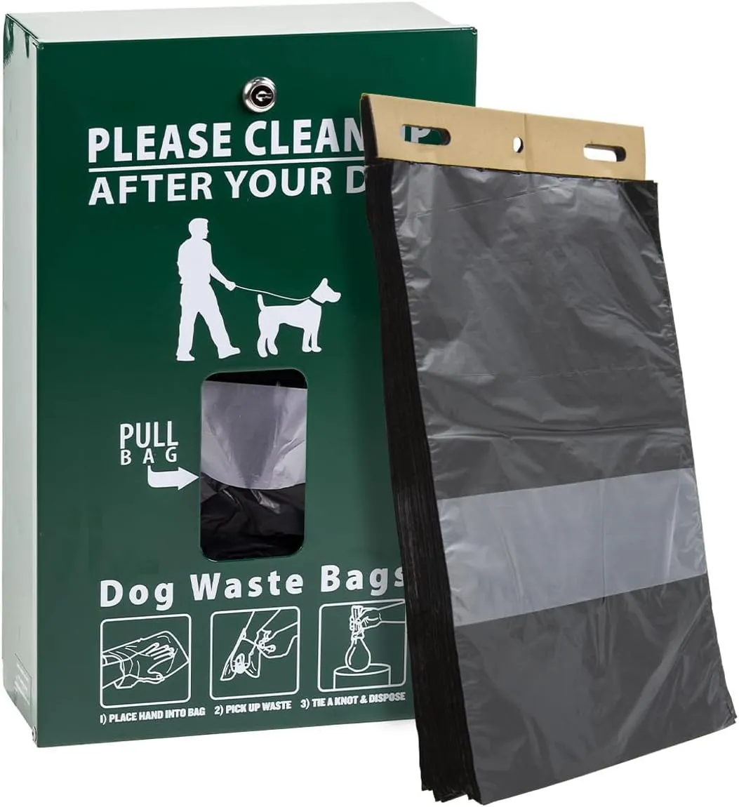 Zero Waste USA® - 3,200 ONEpul® dog waste station refill header bags - Dispense 1 bag at a time with our trademarked pull-strap. Designed to fit any dog waste header stations. (32 headers of 100 bags)