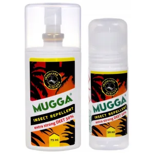 Zestaw Mugga Strong Spray   Roll On 50% Deet Mugga
